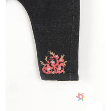 Load image into Gallery viewer, BABY GIRLS " LE VOYAGE " FLORAL PADDED GILET, TOP @ BOTTOM 3 PIECE SET
