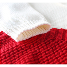 Load image into Gallery viewer, RED &amp; IVORY KNITTED BODYVEST.
