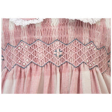 Load image into Gallery viewer, PINK CHECK HAND-SMOCKED "NATALIE" DRESS
