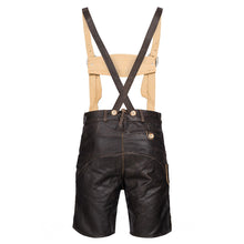 Load image into Gallery viewer, Exclusive high-quality men's party leather trousers in rustic antique brown

