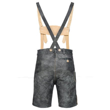 Load image into Gallery viewer, Exclusive high-quality men's party leather pants in rustic antique gray
