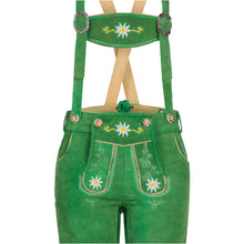Load image into Gallery viewer, Ladies Leather Pants Meadow Green Kniebund made of fine cowhide leather
