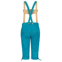 Load image into Gallery viewer, Ladies leather pants sky blue knee breeches made of fine cowhide leather
