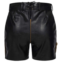 Load image into Gallery viewer, Exquisite ladies leather pants short, with great embroidery
