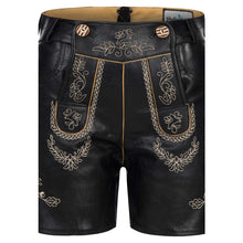 Load image into Gallery viewer, Exquisite ladies leather pants short, with great embroidery
