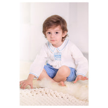 Load image into Gallery viewer, HERITAGE STYLE "HARRY" HAND-SMOCKED BUSTER SUIT
