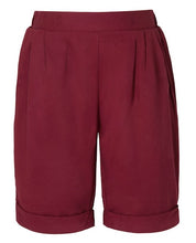Load image into Gallery viewer, BURGUNDY SHORTS &amp; WHITE CLASSIC SHIRT BUSTER SUIT
