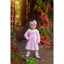 Load image into Gallery viewer, "HOLLY" PINK KNITTED BABY GIRLS DRESS

