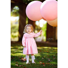 Load image into Gallery viewer, PINK TRADITIONAL " AMELIA " HAND-SMOCKED DRESS. LIMITED - NEW ARRIVAL
