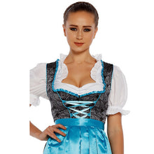 Load image into Gallery viewer, High quality 3pcs. Paisleydirndl with apron and blouse
