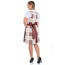Load image into Gallery viewer, Exquisite 3-piece. Mocha dirndl with apron and blouse

