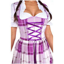 Load image into Gallery viewer, Feminine 3pcs. KaroDirndl with apron and blouse
