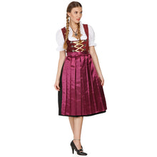 Load image into Gallery viewer, 3-piece Dirndl red with elaborate embroidery
