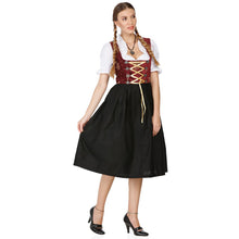 Load image into Gallery viewer, 3-piece Dirndl red with elaborate embroidery
