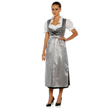 Load image into Gallery viewer, Shimmering 3 pcs. Paisleydirndl with apron and blouse
