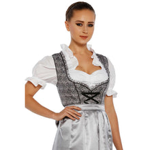 Load image into Gallery viewer, Shimmering 3 pcs. Paisleydirndl with apron and blouse
