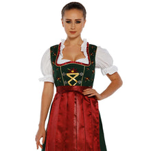 Load image into Gallery viewer, Traditional 3-piece Dirndl with apron and blouse

