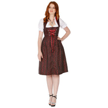 Load image into Gallery viewer, Elegant Dirndl 3-piece with red apron

