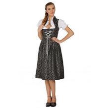 Load image into Gallery viewer, Velvety 3-piece Dirndl with apron and blouse costume
