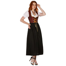 Load image into Gallery viewer, 3-piece Dirndl in red, long design
