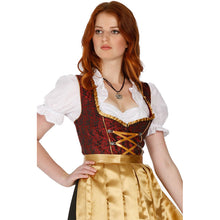 Load image into Gallery viewer, 3-piece Dirndl in red, long design
