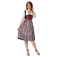 Load image into Gallery viewer, 3tlg.Dirndl Elegant black with apron and blouse
