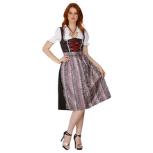 Load image into Gallery viewer, 3tlg.Dirndl Elegant black with apron and blouse
