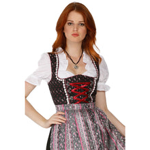 Load image into Gallery viewer, 3tlg.Dirndl Elegant black with apron and blouse
