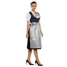 Load image into Gallery viewer, Velvety 3-piece Dirndl with apron and blouse
