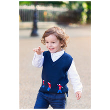 Load image into Gallery viewer, COTTON KNITTED "GUARDS" NAVY TOP TANK
