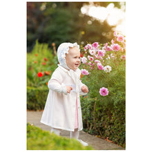 Load image into Gallery viewer, CREAM KNITTED "LOLA" PRAM COAT &amp; BONNET SET
