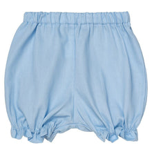 Load image into Gallery viewer, BLUE PIQUE COTTON HAND SMOCKED "BETTY" 2 PIECE OUTFIT
